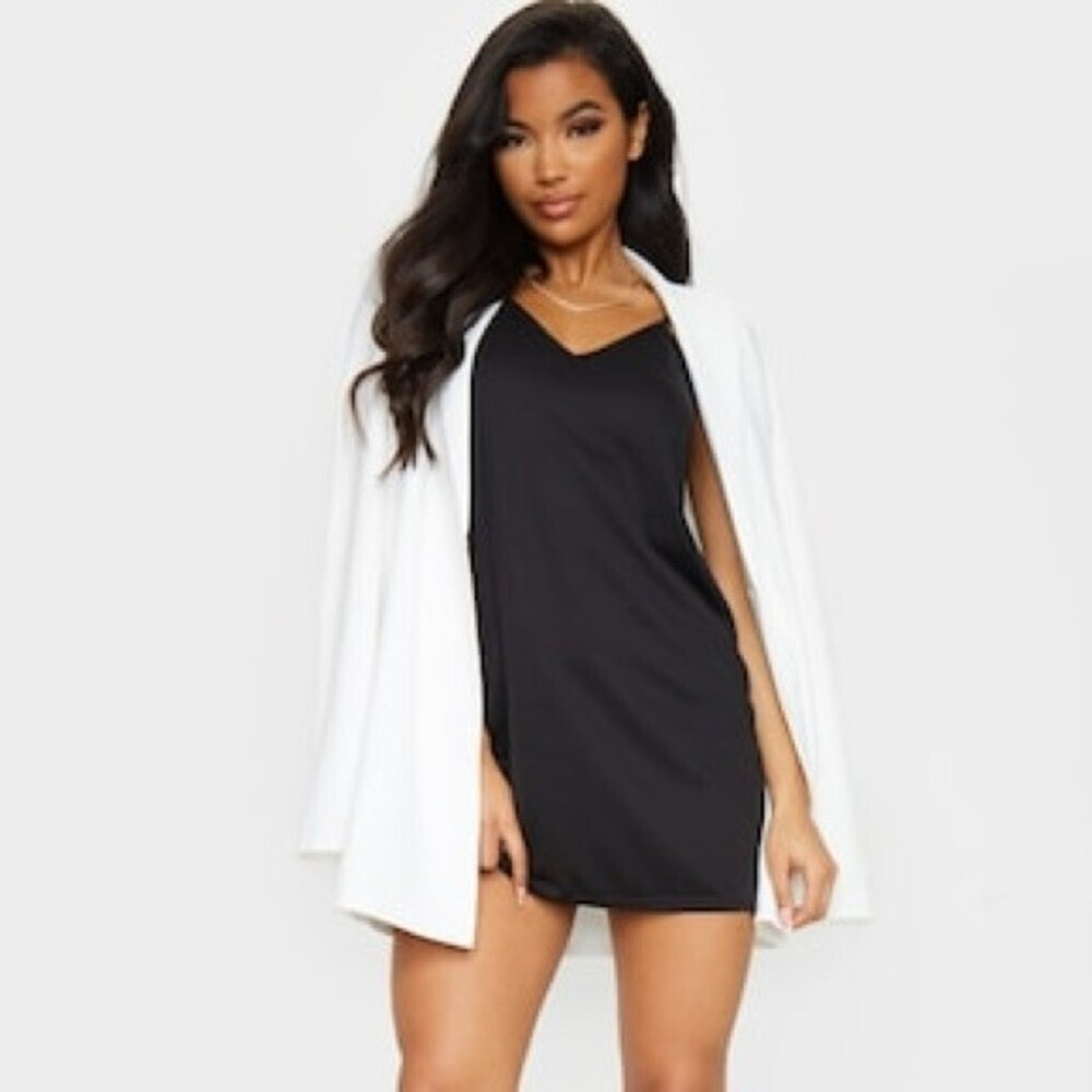 Prettylittlething Strappy Detail Backless slip Dress